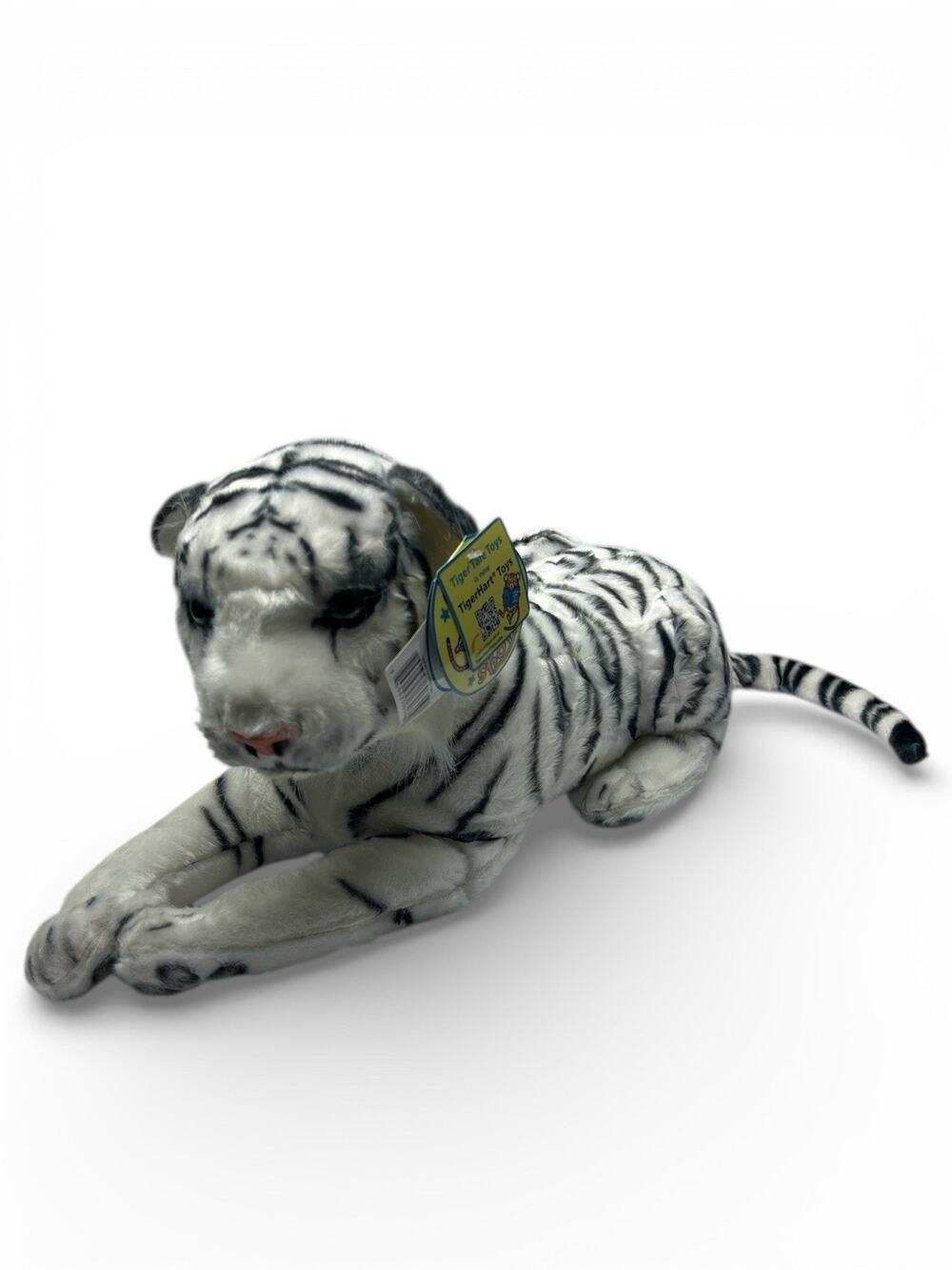 Saphed The White Tiger | 17 Inch Stuffed Animal Plush | By TigerHart Toys